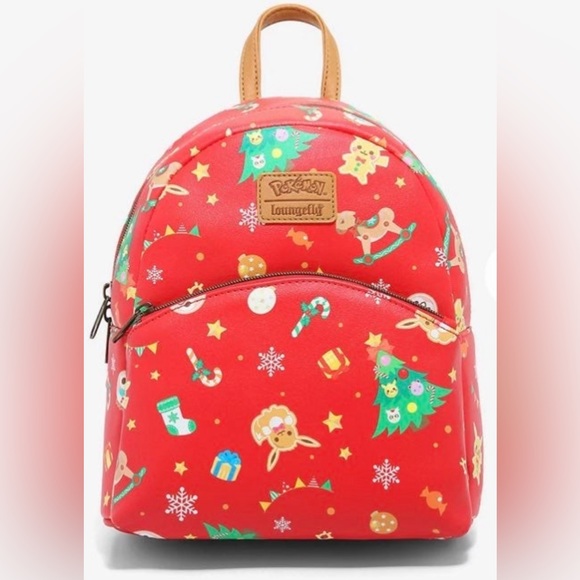 24HR DROP ⬇️ Loungefly Pokemon Holiday backpack - Picture 1 of 7